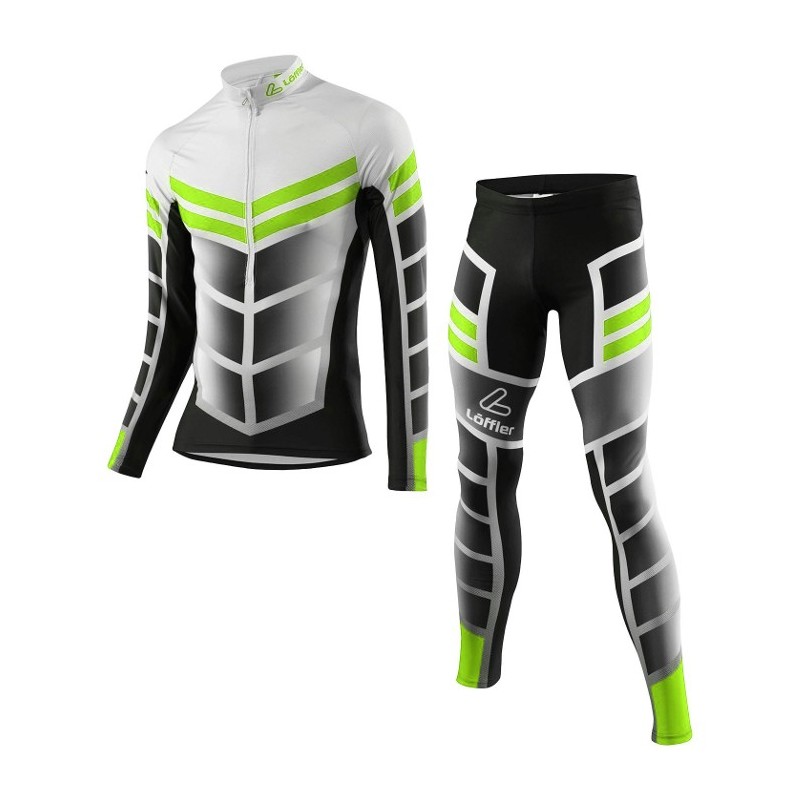 Löffler combinaison ski de fond WorldCup 2017 noir-vert clair Löffler combinaison ski de fond WorldCup 2017 noir-vert clair